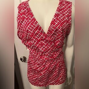 Cato faux wrap sleeveless top 1xl